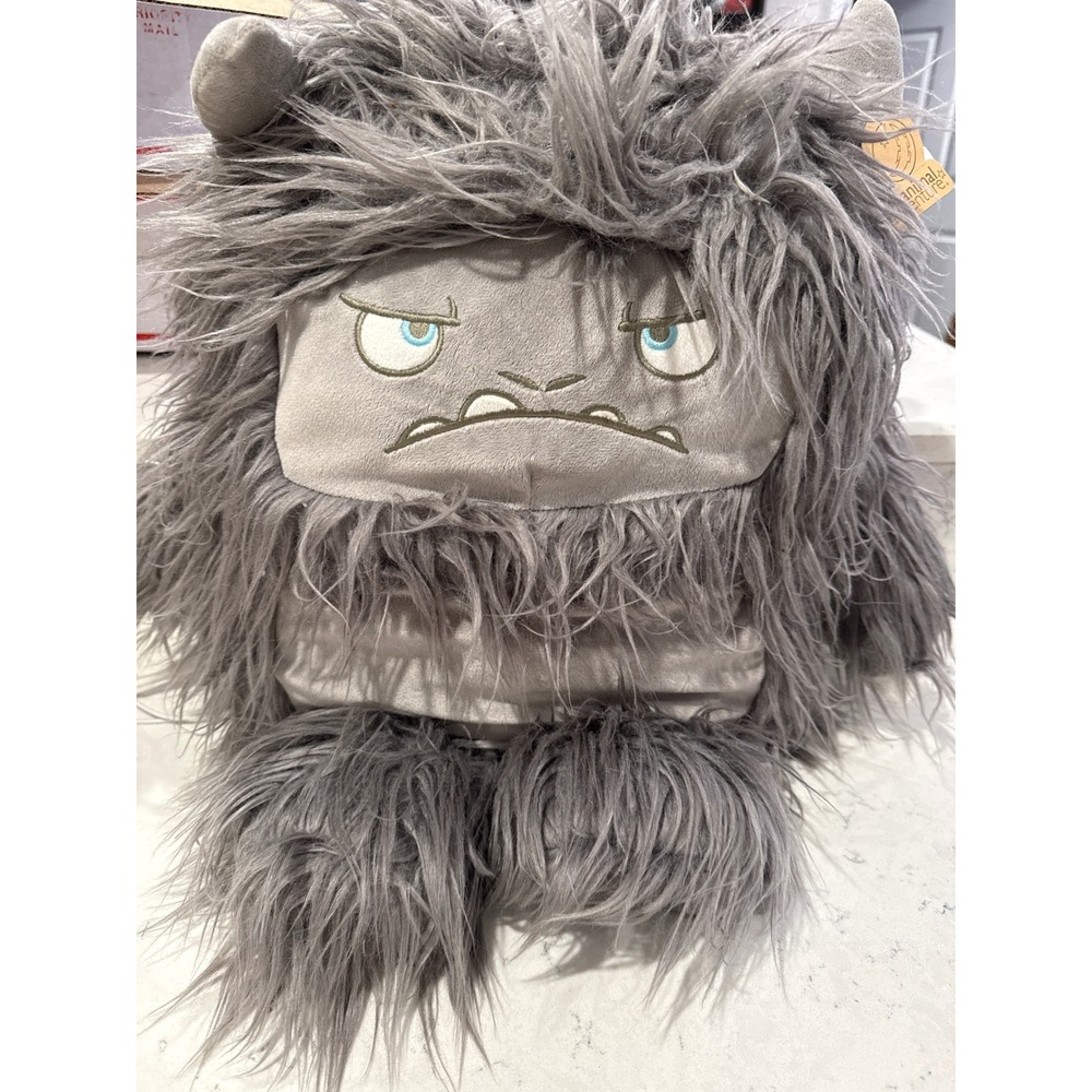 Animal Adventure Plush‎ Monster Stuffed Animal Gray Faux Fur Large